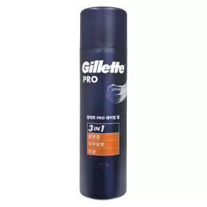 질레트 면도젤 프로 쉐이빙젤 면도크림 195g x 1개  3in1 대용량