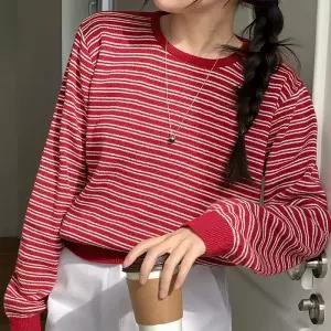 [코코블랑] 비터 스트라이프 니트(라운드,브이)