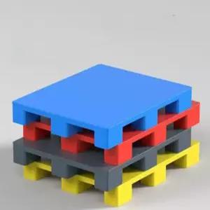 창고 팔레트 조립식 방습 깔판 플라스틱 두꺼운 회색 산업용 바닥 중량 빠레트 파레트 소형