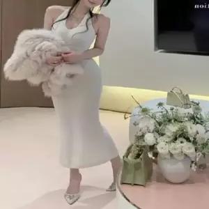 이너 스커트 니트 원피스 여자 옥골 쿨링 하객 코트 아늑한 BE1