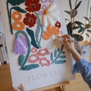 픽유아 11번가 터프팅 펀칭 니들 DIY 취미 자수 대형 장식 그림