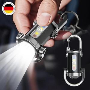 독일 방수 열쇠고리 손전등 미니 휴대용 초강력 후레쉬 usb 블랙 4개