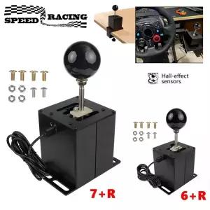 호환 로지텍 호환 G29G25G27G920 T300RSGT 스티어링 휠 H 기어 시프터 ETS2 WRC PC SIM 레이싱 게임 용 USB