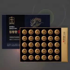 6년근 홍삼 침향환 발효 국내산 컴파운드K 30환 선물 진웰스 3.75g x 홍삼액