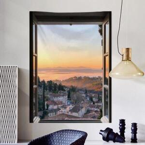 풍경화 걸이용 천 배경천 태피스트리 인테리어 수직 그림 벽걸이 침실 침실 장식