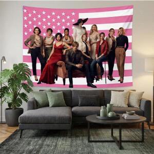 레지던트 이블 그룹 사진 태피스트리 - 레스토랑, 바 및 파티용 벽걸이 배경 벽 장식, 호러 게임 팬