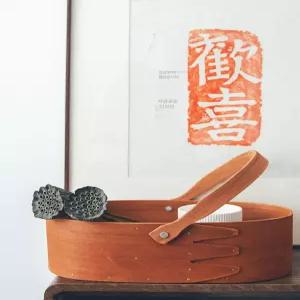 일본식 셰이커박스 화장품보관함 핸들 정리함 1개