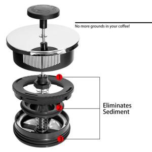 1L 커피 메이커 모카포트 모카 카페테이라 라떼 스토브 티 클래식 바리스타 액세서리