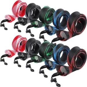 AZETIO 10개 낚싯대 소매 양말 플라이/캐스팅/바다 낚싯대용 봉 커버 포함