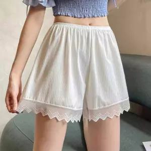 화이트 속 바지 와이존 방지 원피스 속 밴딩 레이스 속바지속치마