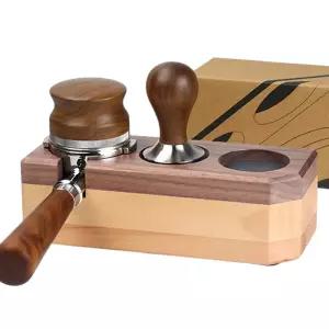 우드 탬퍼받침대 (58mm 느티나무 호두나무) DK29커피템 스탠드 거치 카페 홈카페 용품 바리스타 주방