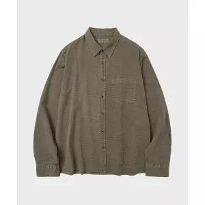 후브스 HOOVES 가먼츠 워싱 스트라이프 크롭셔츠 브라운 HVS25-SH52 BR 332241