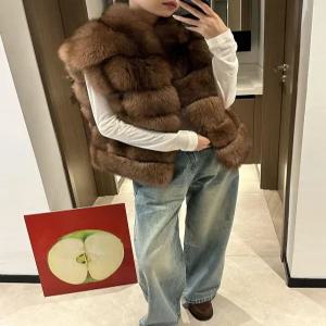 여성퍼조끼 겨울여성조끼 페이크퍼 여성용 연말룩 따뜻한 자켓