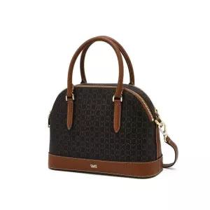 매장정품 DAKS 닥스 [쇼핑백동봉] 브라운 바넷 DD패턴 가죽배색 토트백 DCBA6E861 1165746