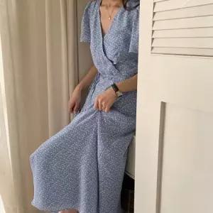 여름 쉬폰 패턴 내추럴 랩원피스 데일리옷