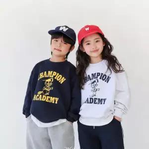 챔피온 맨투맨 키즈 주니어 아동 긴팔티