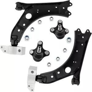 WEDOAUTO 4PCS 전방 하부 컨트롤 암 및 볼 조인트 키트 장착 아우디 A3 06-11 폭스바겐 EOS 골프 GTI 07-11