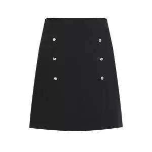 [하프클럽/샵앤]국산 여성 사파이어단추 속바지 미니 스커트 NS-WSK-21094-블랙