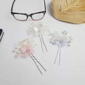 국산 한복 머리장식 뒤꽂이 웨딩헤어핀 혼주장신구 웨딩올림머리 1051