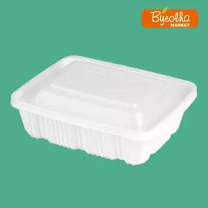 사각 찜용기 세트 100개_업소용 대용량 식당용 배달용 포장용기 배달 포장