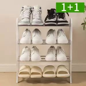 [OMT]1+1 스텐 4단 신발장 정리대 수납장 오픈형 조립식 선반