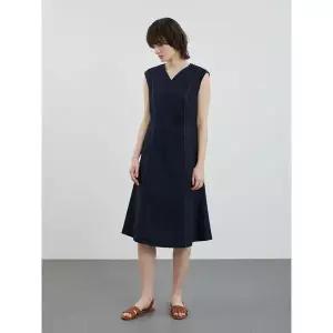 [하프클럽/] 시원한 린넨 민소매 머메이드 허리라인 원피스 VOCOA4M5141