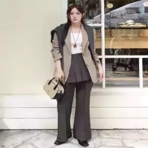 더엣지 theatg 25FW 레이어드 팬츠 랩스커트팬츠