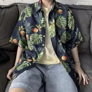[셀러허브]여름 하와이안 꽃무늬 야자수 셔츠 DK-0336 (S38125921)