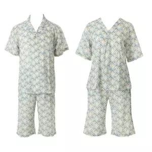 피부에 자극 없이 가볍게 닿아 가벼운 커플 홈웨어세트 VEVEPS118MW