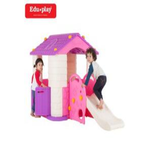 8) 쿠쿠토이즈 에듀플레이 하우스3 집+미끄럼틀 바이올렛(77404)