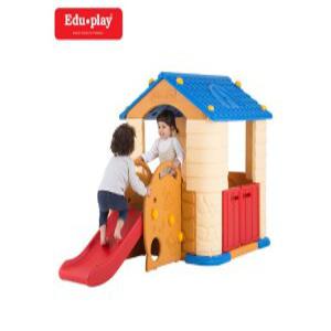 8) 쿠쿠토이즈 에듀플레이 하우스3 집+미끄럼틀 블루(77396)