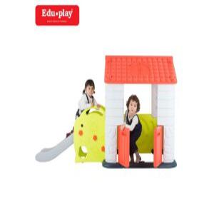 8) 쿠쿠토이즈 에듀플레이 하우스3 집+미끄럼틀 코랄(77411)