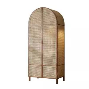 원목 옷장 월넛 슬라이드 조립식 엔틱 코트걸이 침실