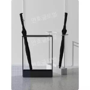 철제사각우산꽂이 업소용 사각 블랙 모던 우산꽂이 철제