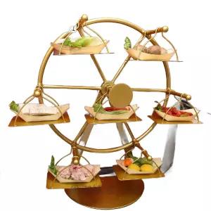 일식집 대관람차 회전 에프터눈티 디저트트레이 접시 식기