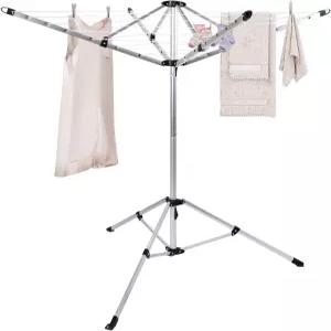 수키리 호무 휴대용 우산 빨랫줄 65피트의 걸이 공간 안정적인 베이스가 있는 프리스트링 실내외 의류용