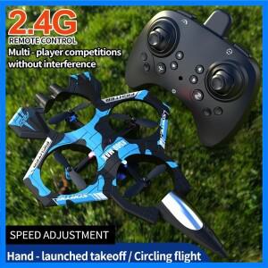 K500 MAX 4채널 무선 조종 드론 ABS 폼 비행 전투기 장난감 지능형 고도 유지 호버링 RC 비행기