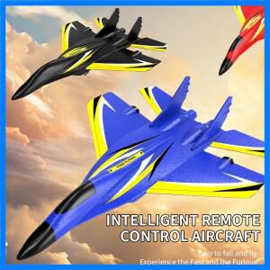 DWi RC 폼 비행기 2.4G 무선 조종 글라이더 전투기, 멋진 LED 조명 장착, 남자아이 어린이 선물용 무선 조