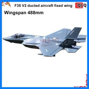전동 F35 V2 제트 엔진 항공기 무선 조종 EPP 6채널 고정익 전투기 장난감 비행기 고속 비행기 모델 (어린