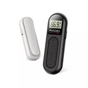 미니 초소형 휴대용 충전식 포켓 라디오 FM 블랙