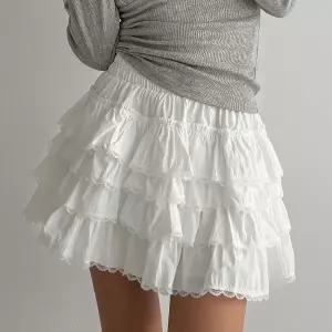 여성 레이스 캉캉 프릴 미니스커트 치마 -WSK0212- 봄 여름