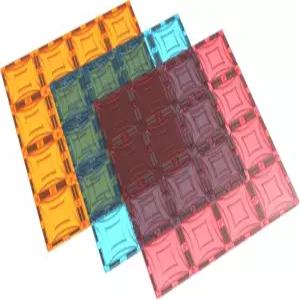 Mag Genius 자석 타일 초대형 장난감 빌딩 보드 크기 16 3 안정기 12 X 플레이트 다른 브랜드와 호환 가능