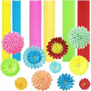 삭토프데코 퀼링 페이퍼 플라워 벌크 스트립 초보자를 위한 수제 아트 공예 키트 공급품