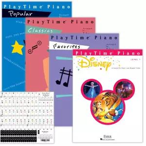 플레이타임 피아노 레벨 1 디즈니 인기 즐겨찾기 및 클래식 세트(4권) 줄리엣 음악 스티커