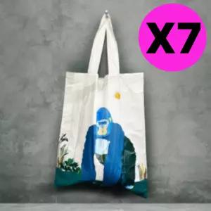 키토제니 에코백 장바구니 타이벡 휴대가방 경량 7개