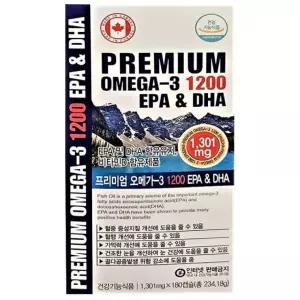 캐나다 프리미엄 오메가3 1200 EPA  DHA 180캡슐 6개월분