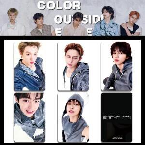 5개/세트 Kpop 아이돌 코르티스 신상 앨범 COLOR OUTSIDE THE LINES 포토카드 HD 인쇄 로모 성현 마틴 제임