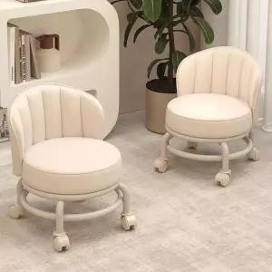 360도 등받이 앉은 좌식의자 체어 바퀴 이동 간이 체어