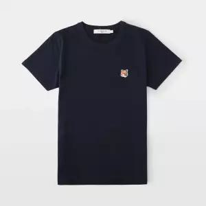 메종키츠네 폭스 헤드 패치 클래식 반팔 티셔츠 AW00103KJ0005 P480