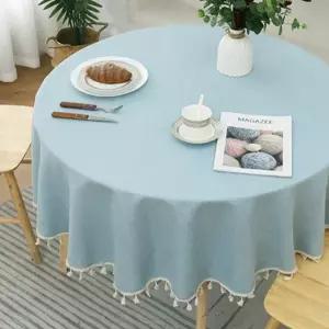 원형 테이블보 방수 파티용 주방테이블 원형 식탁보 덮개 매트